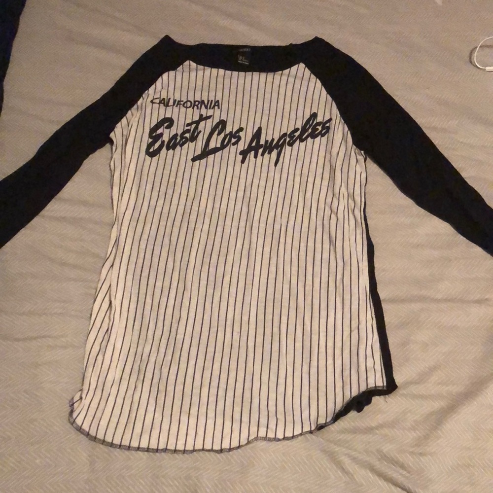 Quarter sleeve baseball tee from Forever 21